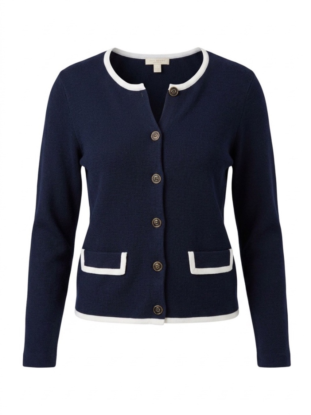 Talbots Cotton navy cardigan - size M